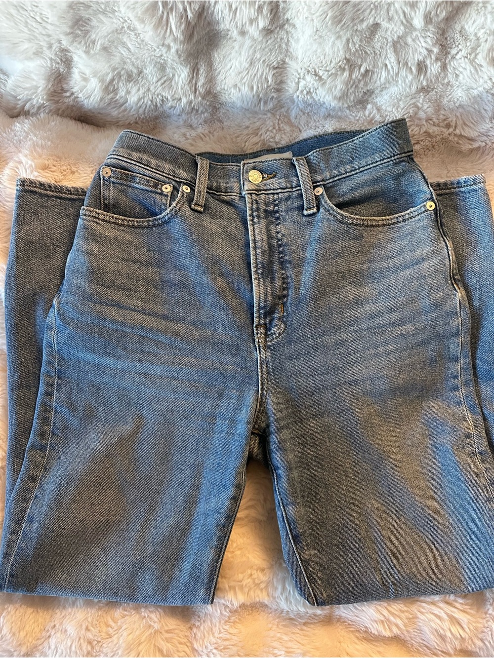 Madewell Light Blue “THE PERFECT VINTAGE STRAIGHT CROP JEAN” SIZE 26